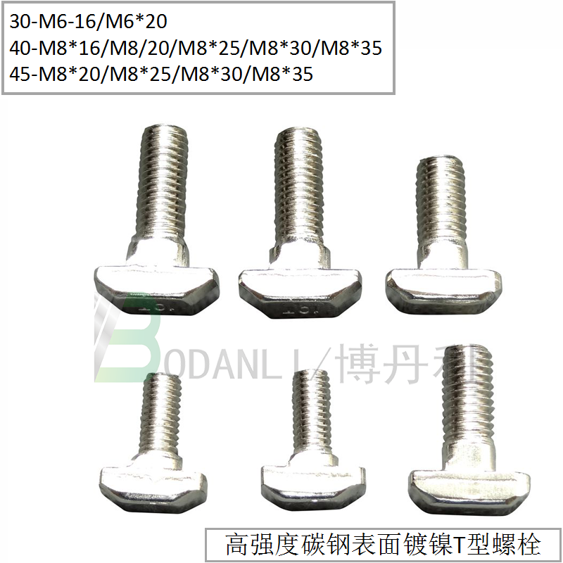 博丹利 歐標(biāo) T型螺栓 銀白